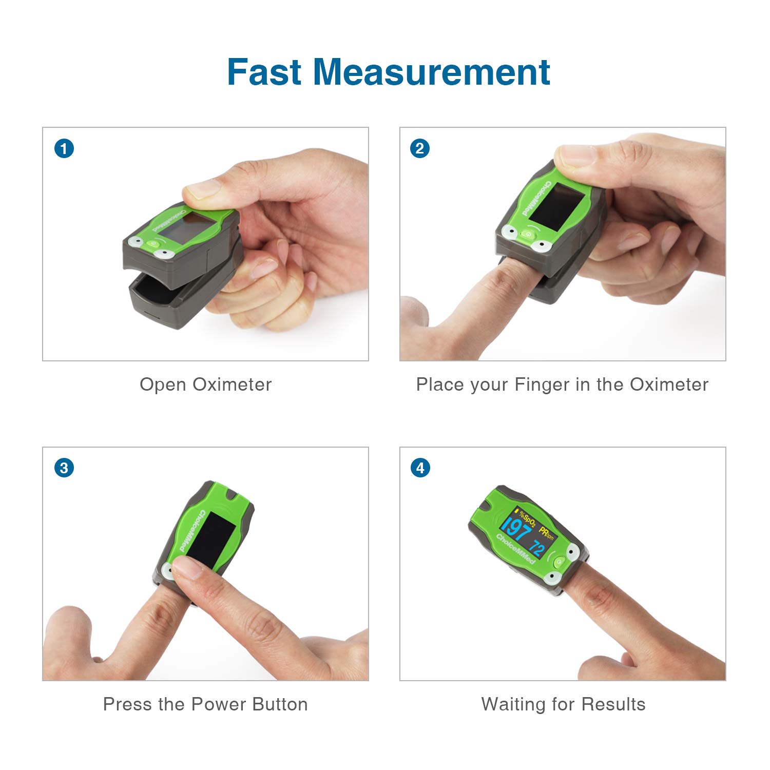 Choicemmed MD300C53 Pediatric (Kids) Pulse oximeter, Specially design for Kids(Multicolor) - Image 6 thumbnail