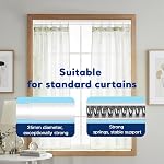Shower Curtain Rod (1 Inch Diameter) - 28 to 73 Inches Adjustable, Never Rust Shower Rod, No Drill Tension Curtain Rod for Bathroom, Window, Doorway，Kitchen