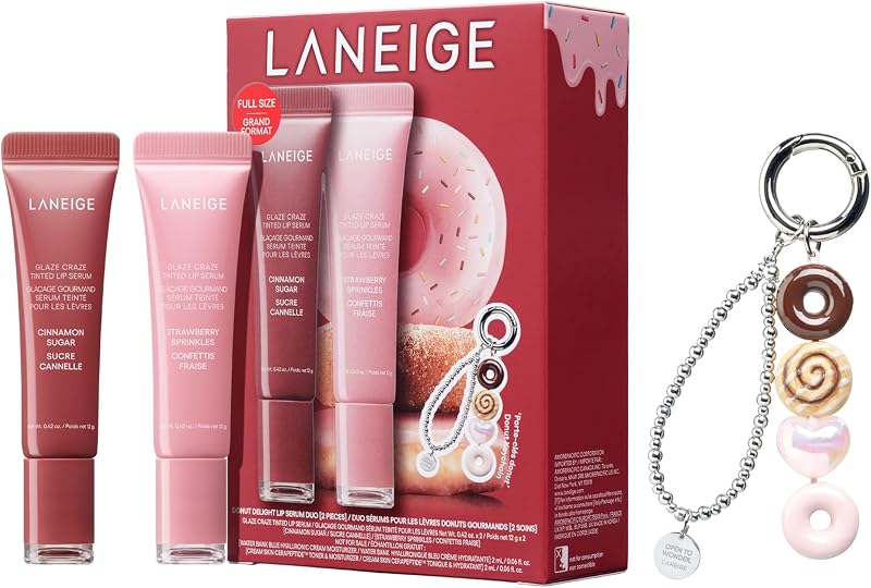 LANEIGE Glaze Craze Tinted Lip Serum: Hydrating Lip Serum for Glossy, Nourished Lips with Plumping Polypeptides