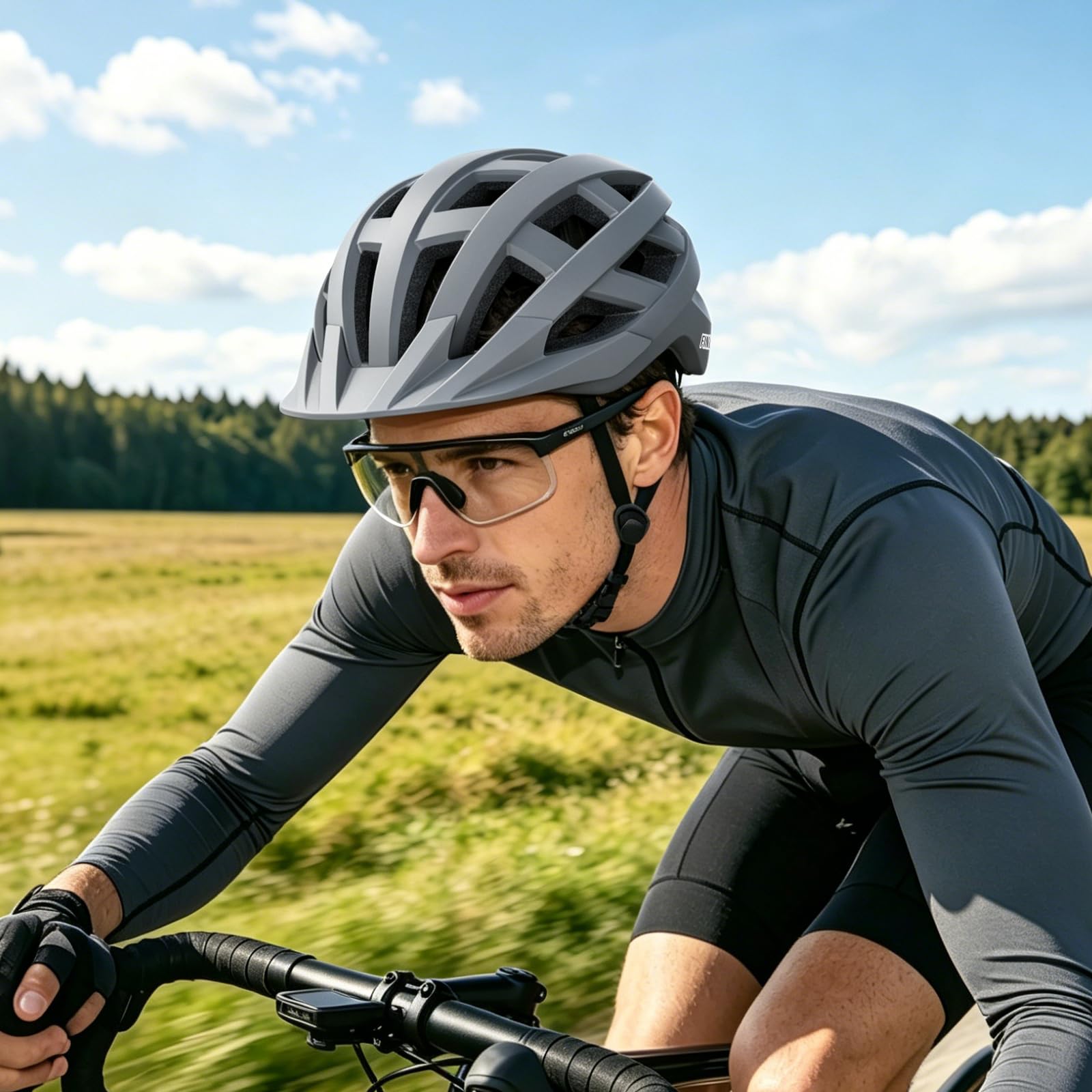 Findway Bike Helmet, Lightweight Breathable Cycling Helmet for Men & Women, Adjustable Fit Urban Commuter Helmet for Road & City Riding