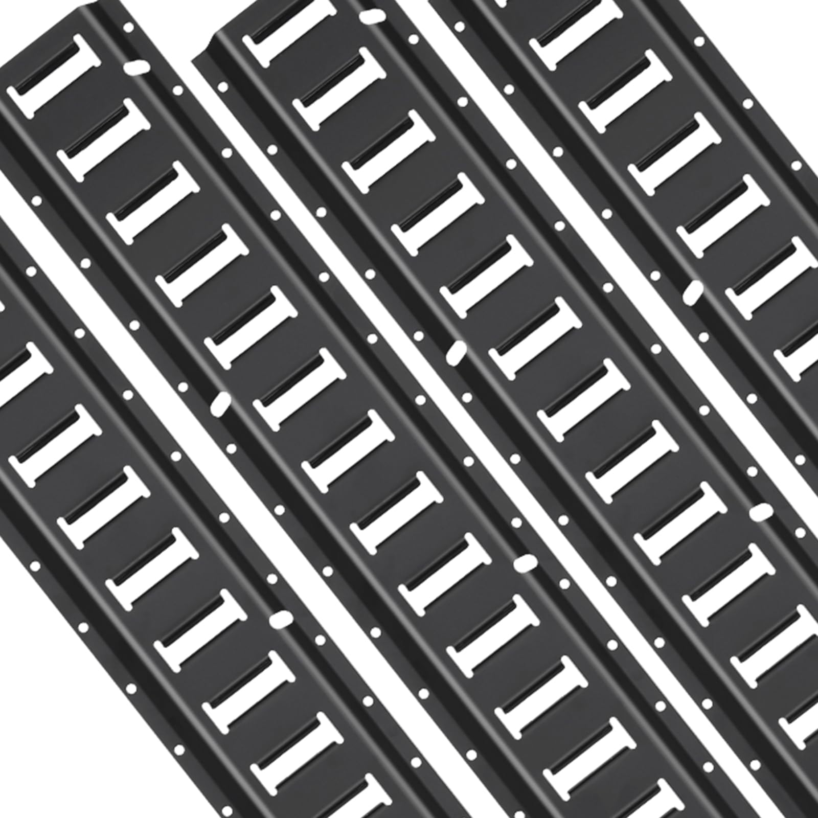 VEVOR E-Track-Zurrschienen-Set, 18-teilig, 1524 mm E-Tracks-Set, inkl. 4 Stahlschienen & 8 O-Ring-Anker & 4 Zurrgurte mit D-Ring & 2 Ratschengurten, Sicherungszubehör für Lastenmotorräder, 907 kg