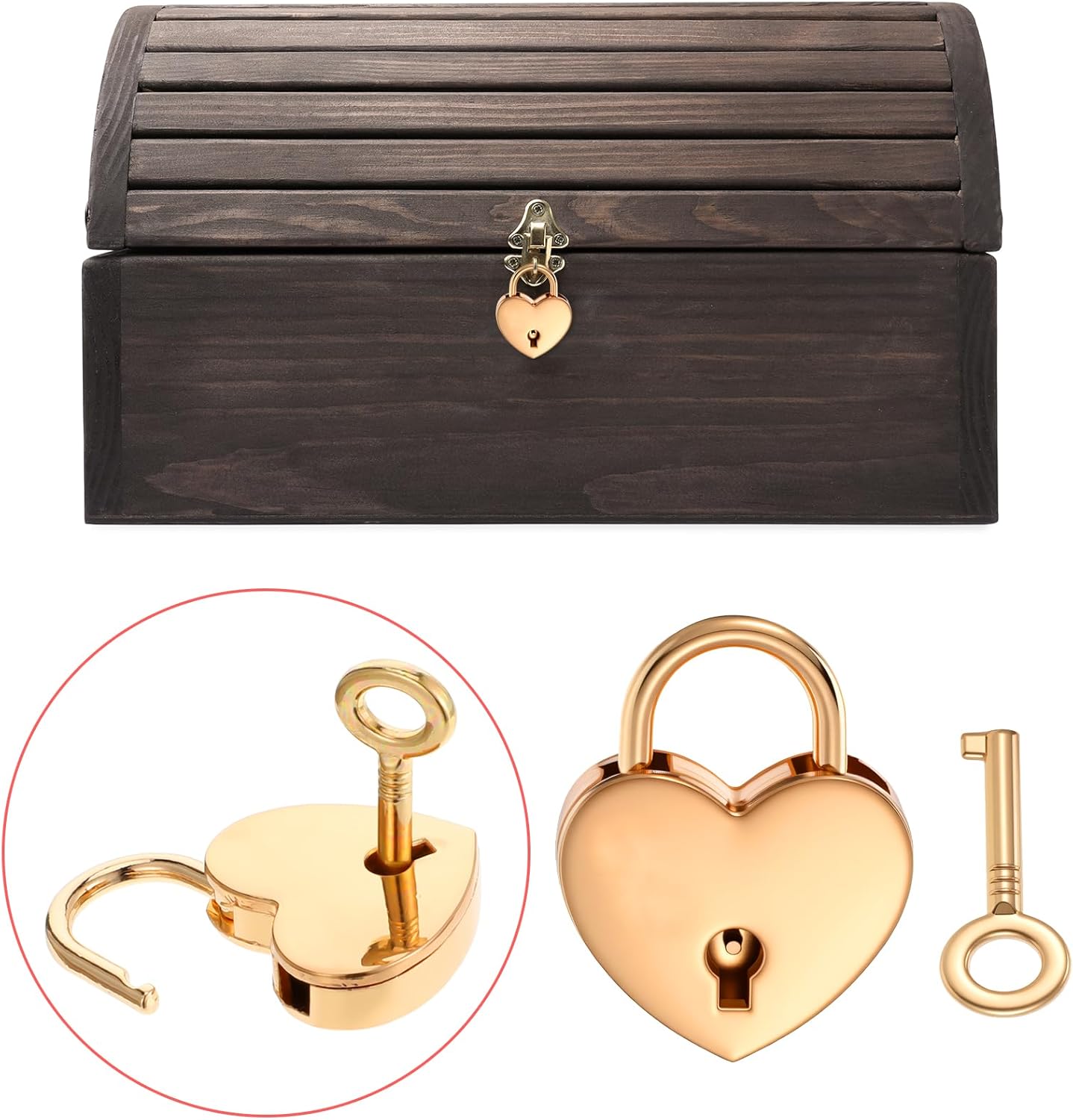 4 Pcs Diary Mini Heart Lock Set Mini Hearts Locks with Keys Small Love Locks Heart Shaped Padlock Colorful Personalized Love Padlock for Diary Book Storage Box, Jewelry Locker Decor, Valentine Gift