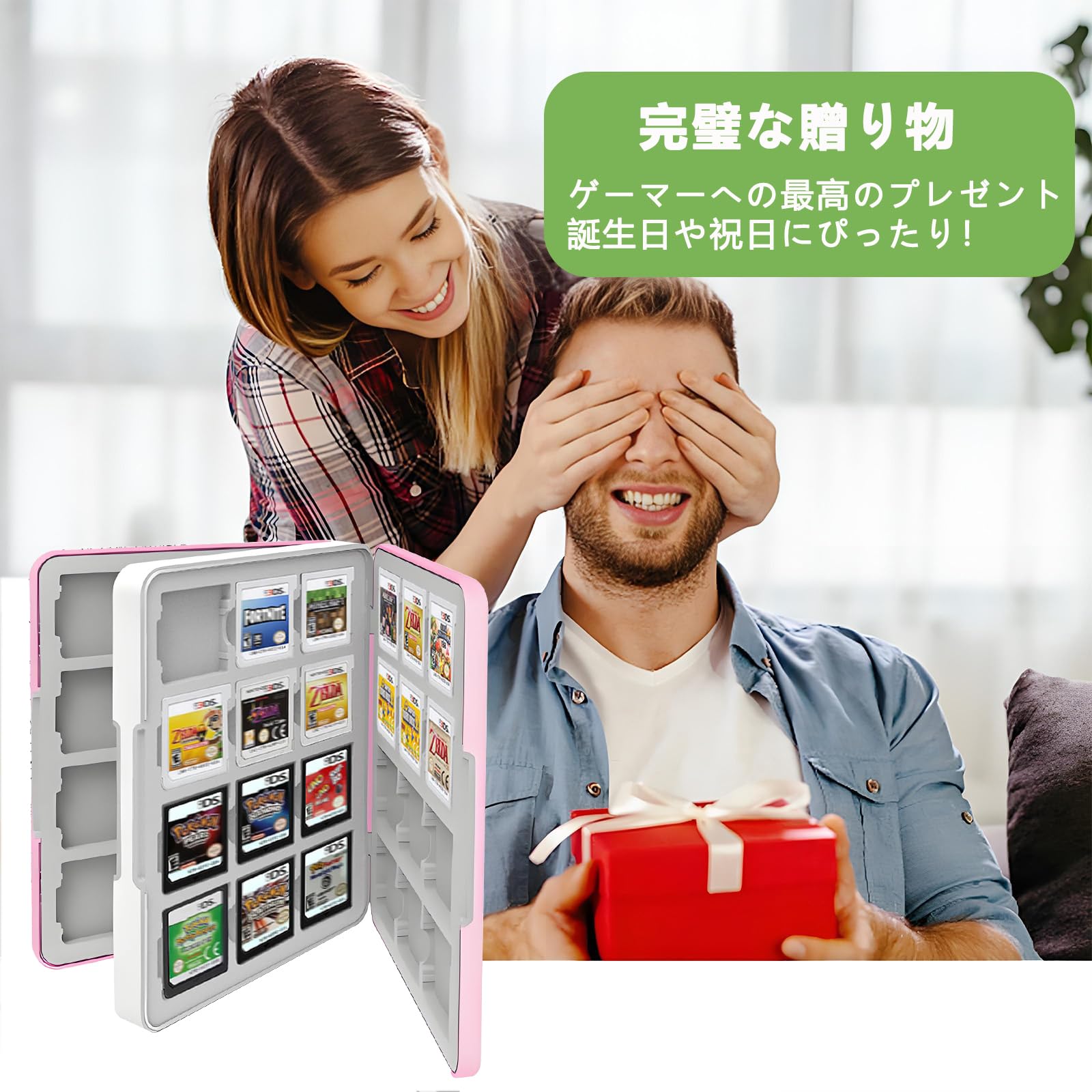 Amazon | MOXCAHER 3DS ソフトケース 3DS/DS/2DS対応 24/48 枚収納