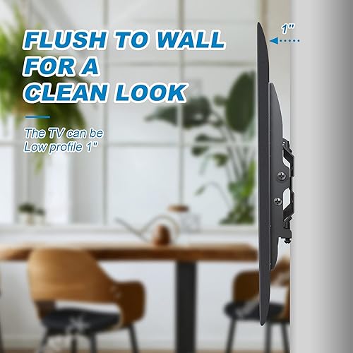 Miniatura 2 de Soporte de pared inclinable para TV de perfil bajo para televisores y monitores de pantalla plana de 13 a 42 pulgadas, soporte universal para