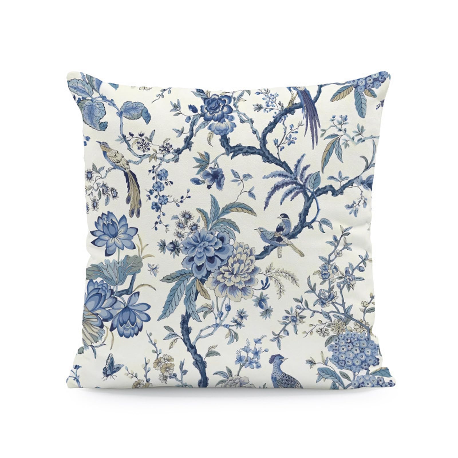 ZEPFJHE Decorative Pillow Cover 45 Cm Polyester Cushion Cover with Printed Front for Sofa Living Room Bedroom Accent Sofa Seating Accent
