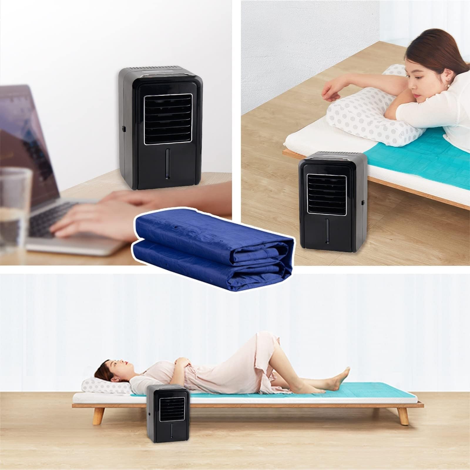 Coprimaterasso refrigerato con sistema di raffreddamento ad acqua, cuscino refrigerante per chi dorme caldo e sudorazione notturna, tappetino refrigerante per il comfort estivo