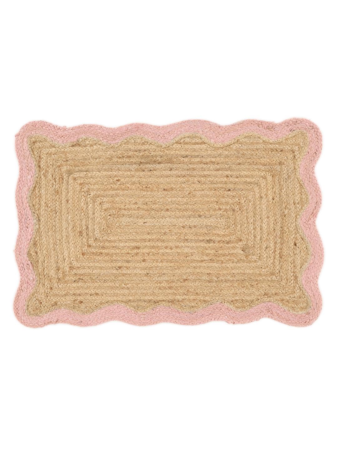 RugVista Sway Fußmatte, 60 x 90 cm, Beige/Rosa