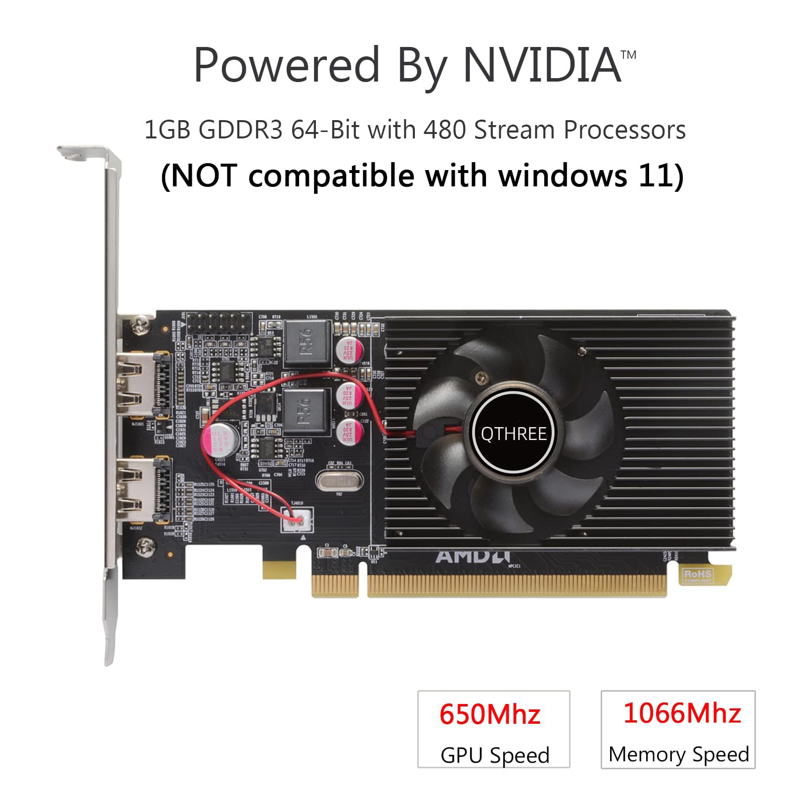 Radeon HD 6570 ロープロファイルグラフィックスカード Amazon | QTHREE Radeon HD 6570 ロープロファイルグラフィック