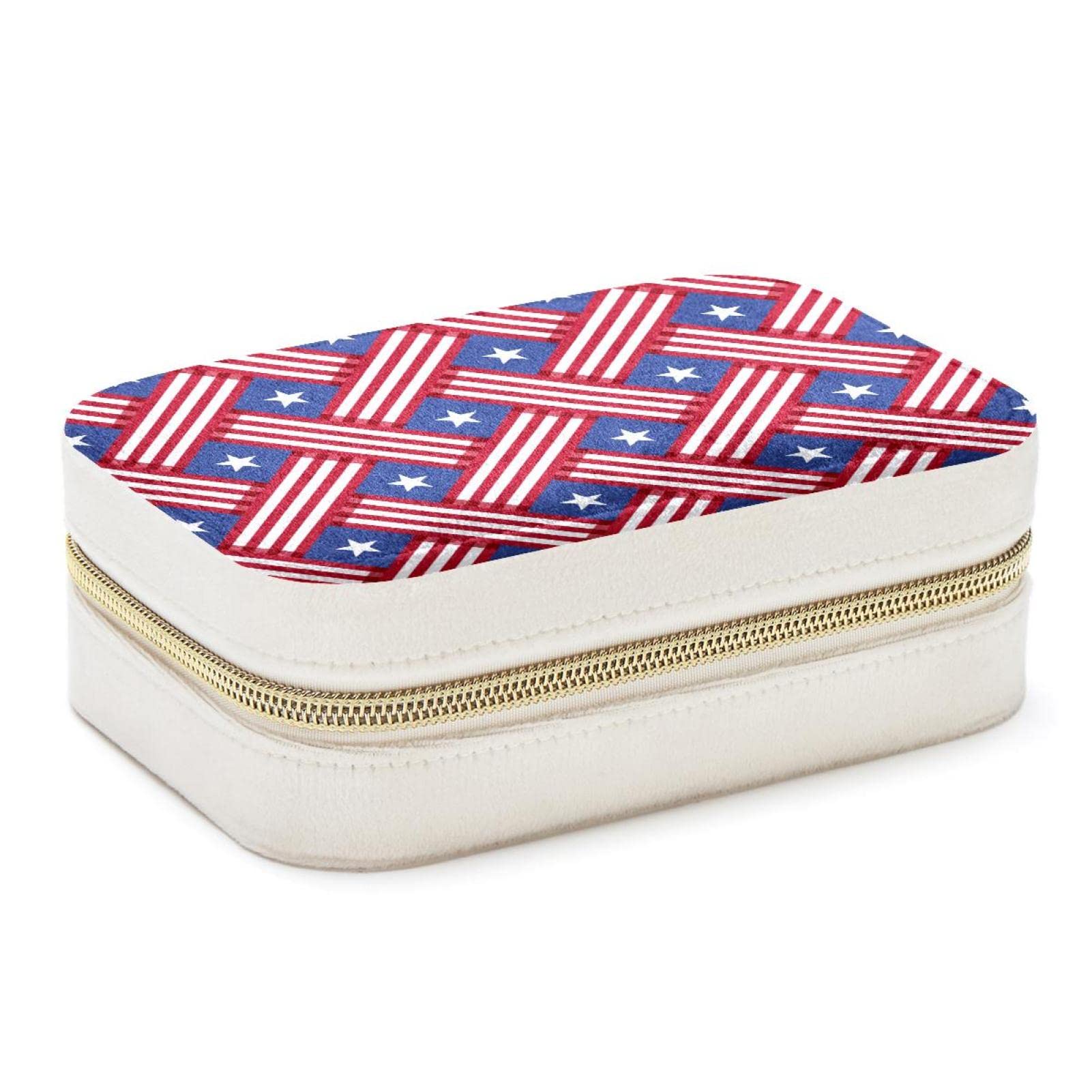 Rangement bijoux 4 juillet boîte portable pour femmes et filles