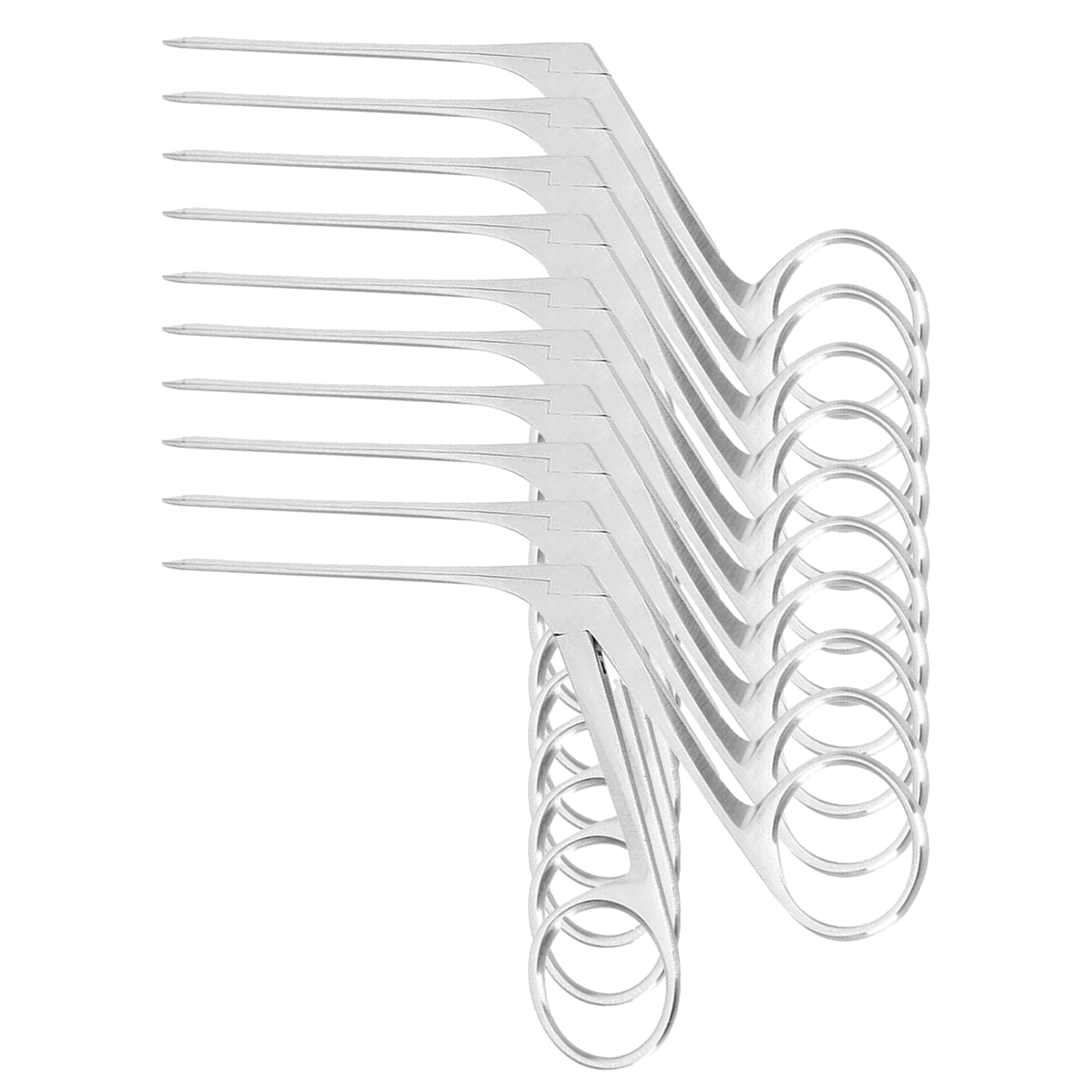 Micro Extra Fine Crocodile Forceps ENT Stainless Steel Precision Ear Care Tool 7.5cm (10)