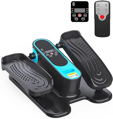 Máquina elíptica para debajo del escritorio, máquina portátil de ejercicio de pedal sentado para personas mayores, ejercitador de piernas Elipse de