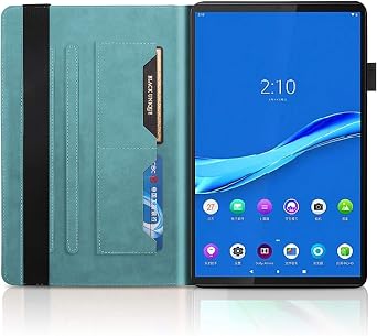 TIPOYOROO Case Compatible for Lenovo Tab M10 HD 10.1 inch Case TB-X505L/X505F, TB-X605L/X605F, Cover Flip Wallet Folio Stand Shell with Card Slots Pen Holder, for Lenovo Tab M10 10.1-Turquoise