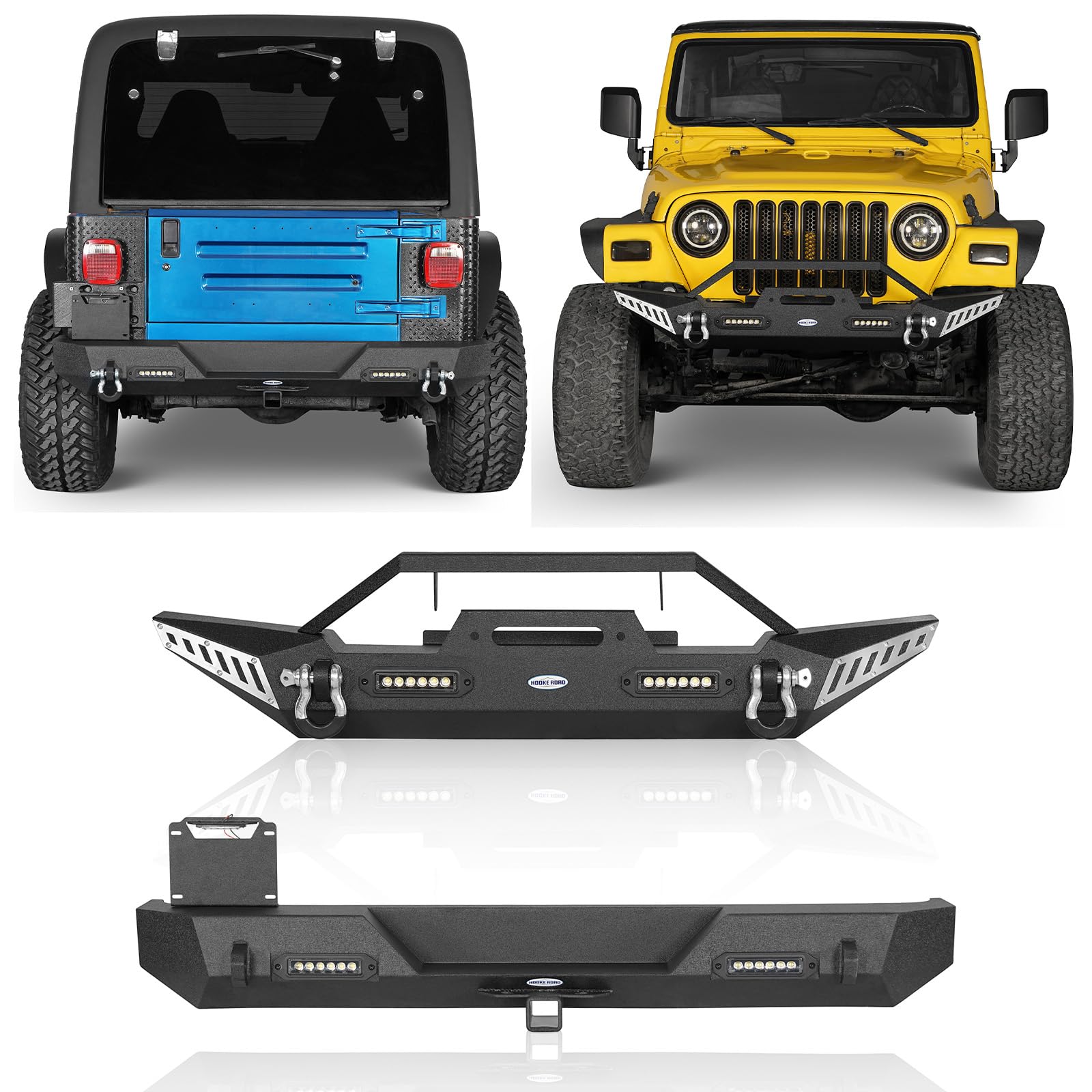 Amazon.co.jp: Hooke Road Wrangler TJ バンパー コンボ フロント