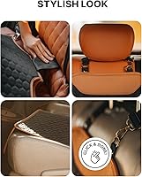 Vista 6 de Owleys Protector de Asiento de Automóvil de Cuero Premium para Asiento de Carro de Niño, Funda de Asiento de Carro contra Suciedad y Rayones