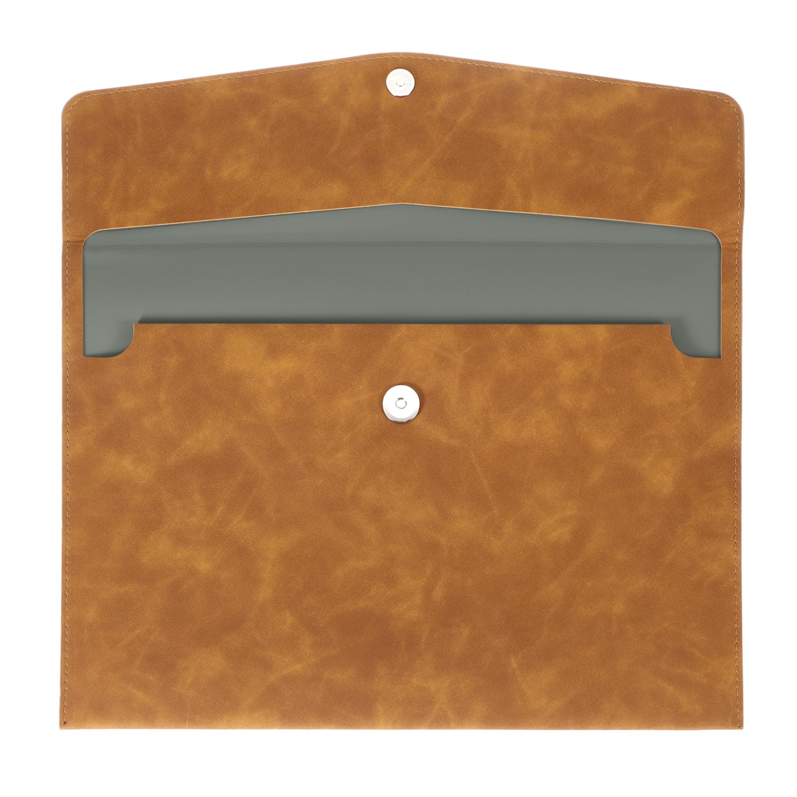 Porte-documents A4 café pochette de rangement pour dossiers pro - 8
