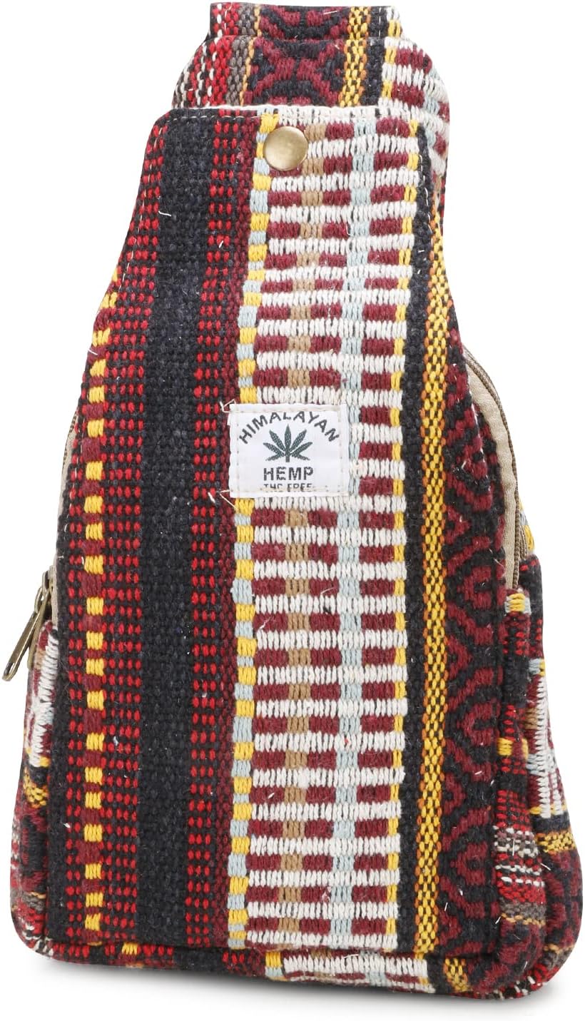 Hemp Sling Backpack- Hemp Cross body Bag- Hemp Shoulder Backpack Adjustable Strap for Men & Women - Image 3