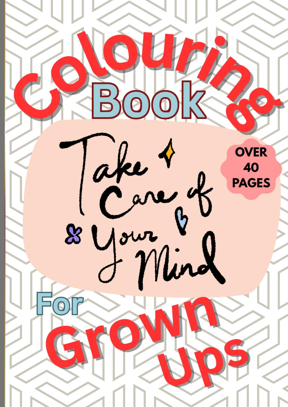 Colouring Book For Adults Grown Ups Teens Relaxing Chill Zen