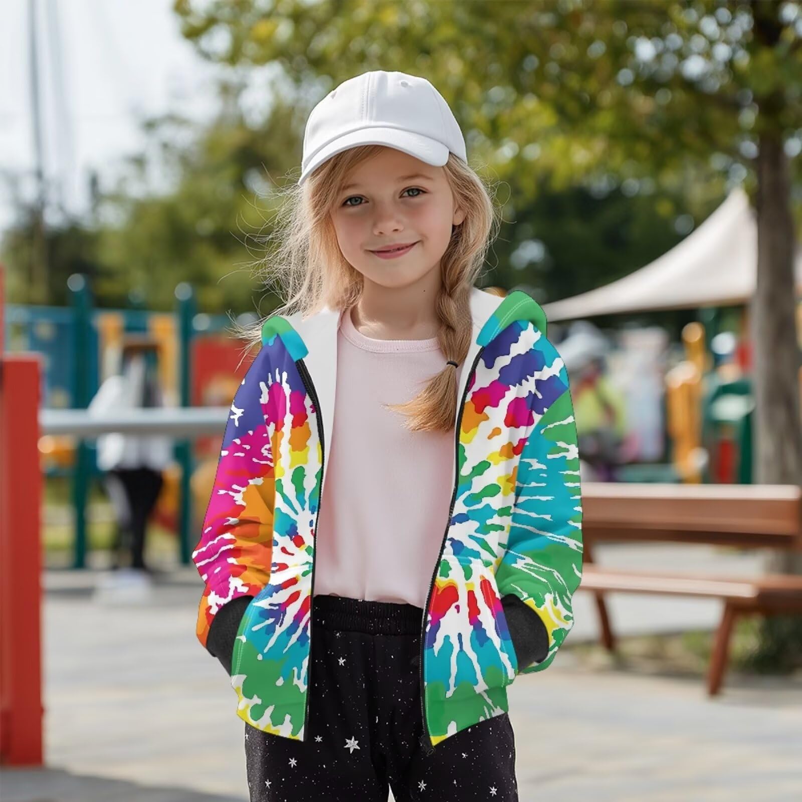 chaqlin Sudaderas con capucha de manga larga para niñas, suéter con capucha para niños S-XL