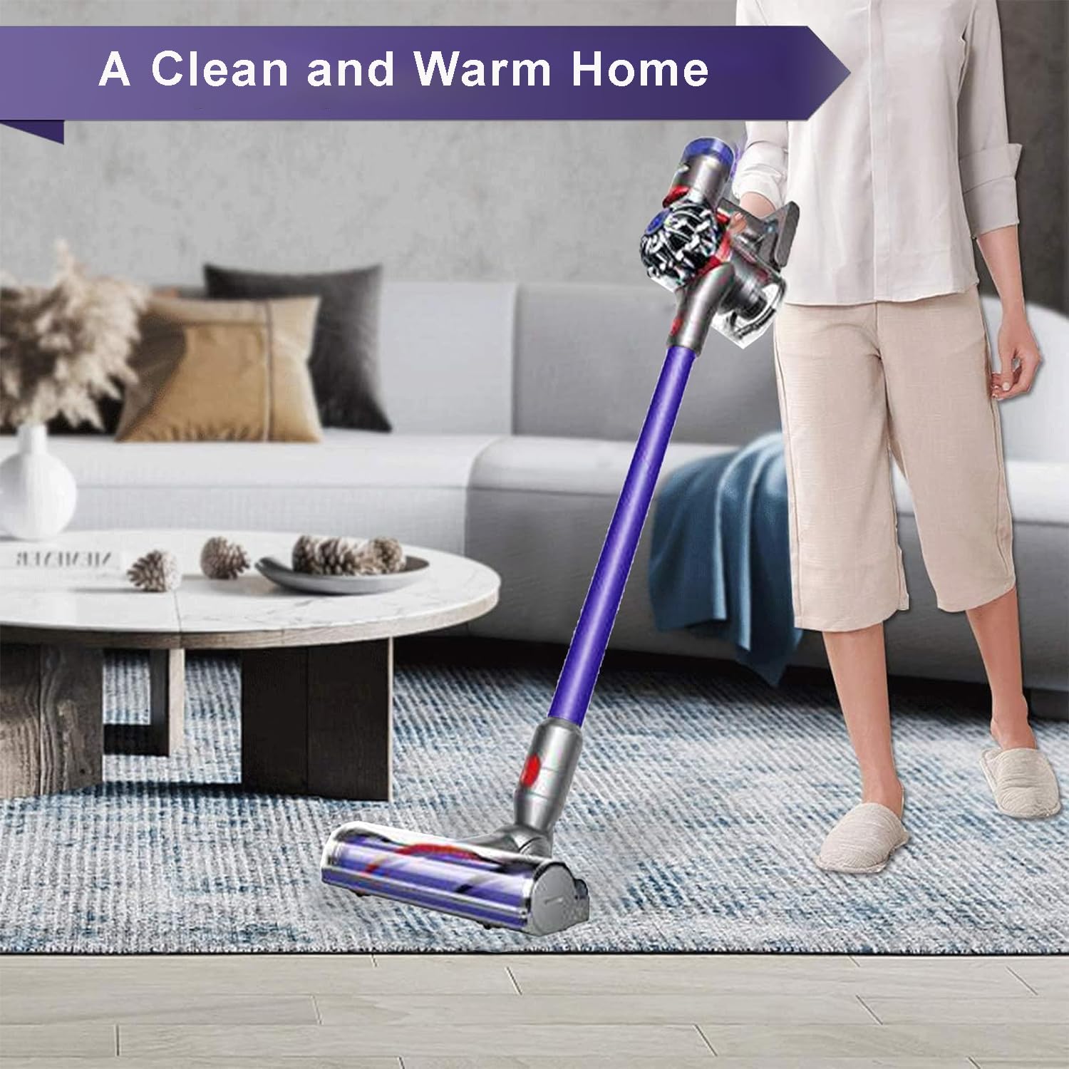 Cabezal de cepillo de repuesto para Dyson V12 Detect Slim y V10 Digital Slim, con limpiador de accionamiento directo intercambiable y boquilla para suelo de turbina para suelos de parquet y