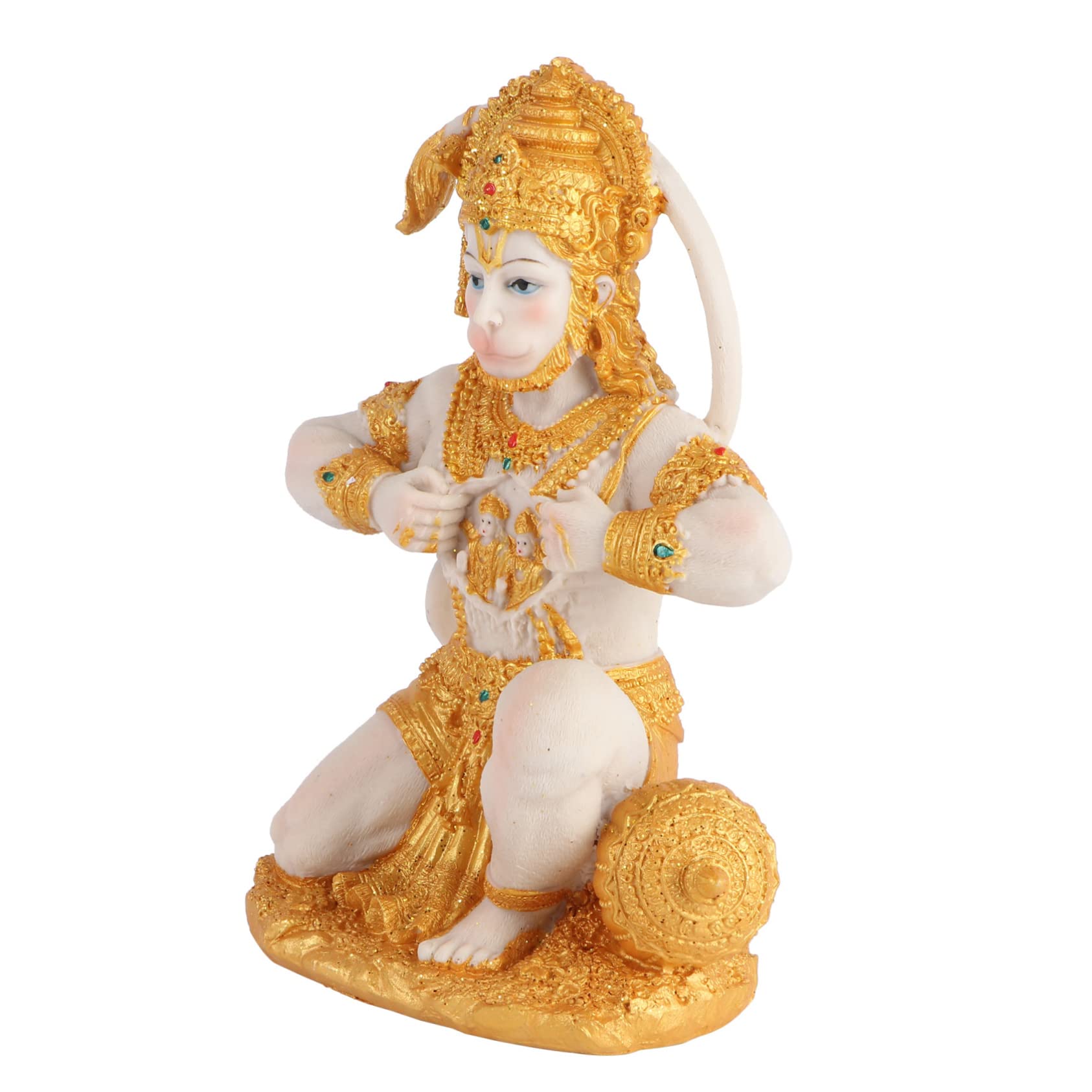 MAGICLULU 5St kniende Affenstatue wohnungseinrichtung wohnungsdeko sammlerstücke hausdeko Dekorative Skulptur Baba Dharma Anlage chinesische Statue Kunst Figur Buddha-Statue Harz Golden