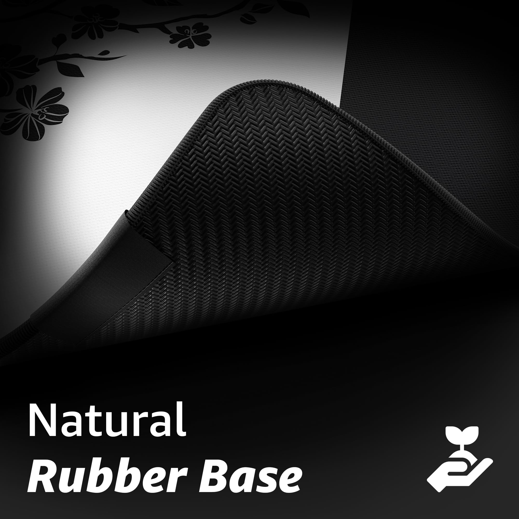 Hystar Tappetino per mouse da gioco esteso | XXL 91,4 x 40,6 cm | Spessore 5 mm, superficie impermeabile, tessuto in poliestere liscio e base in gomma naturale | Yin Yang