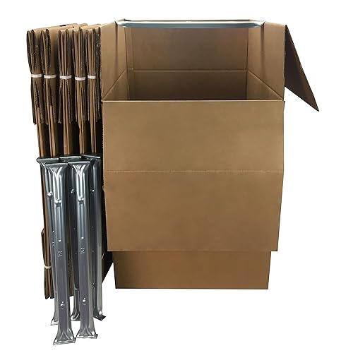 Uboxes Cajas de mudanza para armario de ahorro de espacio corto (paquete de 6) cajas móviles de 20 pulgadas x 20 pulgadas x 34 pulgadas, corrugado disponible en Yaxa Costa Rica