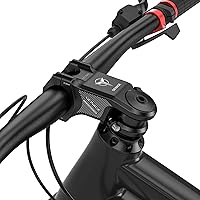 Vista 2 de GEWAGE 31.8 - Tallo de bicicleta de montaña de 8 grados para manillar corto para bicicleta de carretera, bicicleta de montaña, MTB, BMX