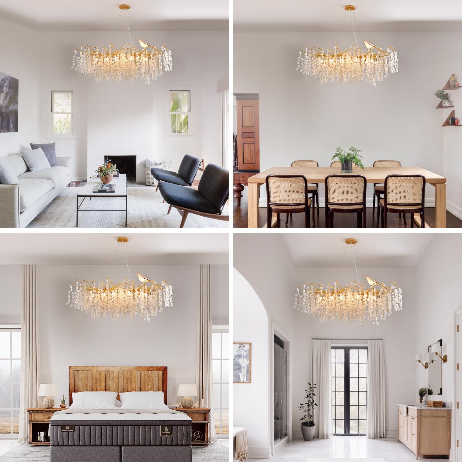 Modern Gold Crystal Chandelier,Tree Branch Chandelier,L48-Inch 14