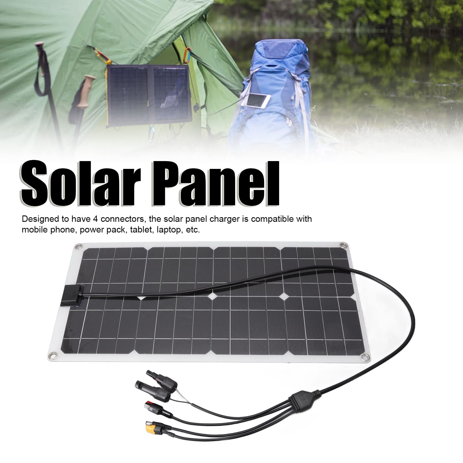 100W Panneau Solaire XT60 DC Connecteur Étanche Chargeur de Batterie Solaire Carte de pour Extérieur