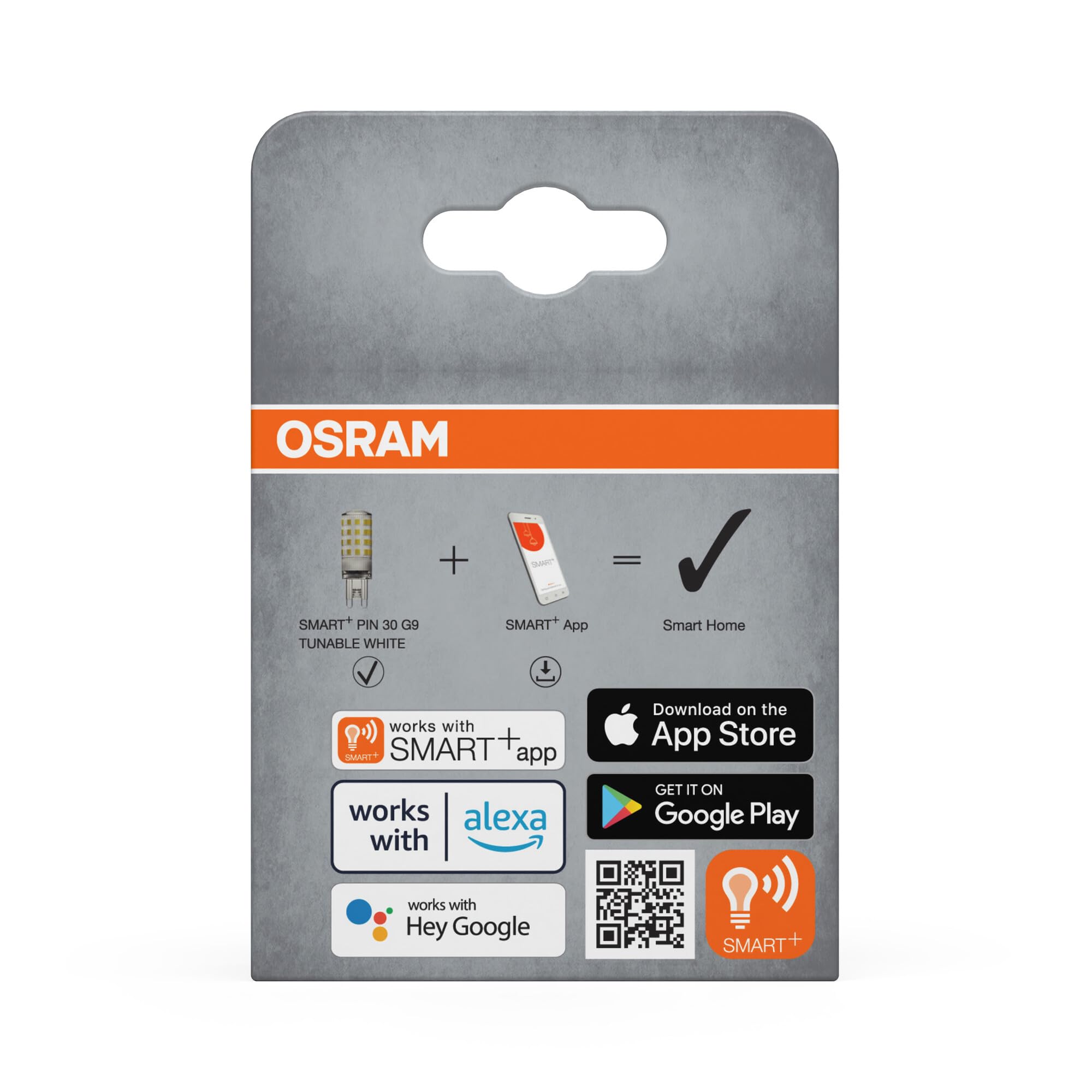 OSRAM Smart+ WiFi PIN G9 3,5W 827, bianco sintonizzabile 2700-6500K, 320 lm, 20.000 ore, compatibile con Alexa e Google,5-Pack