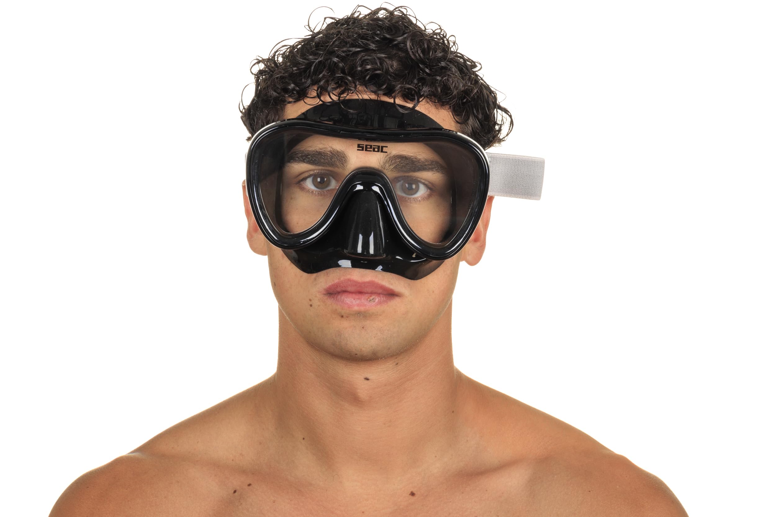 SEAC Natua, Maschera per Snorkeling e Immersioni Monolente in Silicone