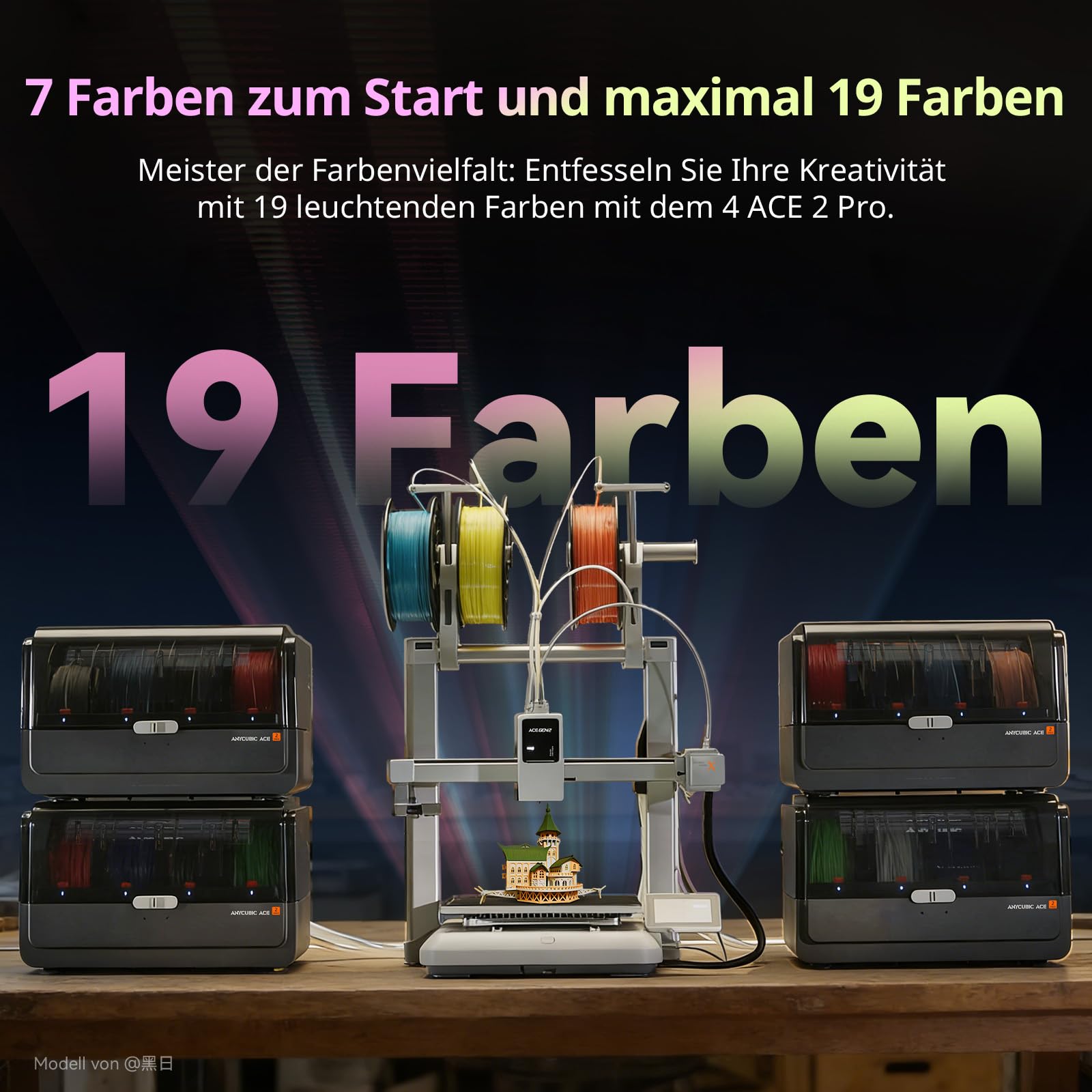 Anycubic Kobra X Combo 3D Drucker für Einsteiger, Trocknen während des Druckens