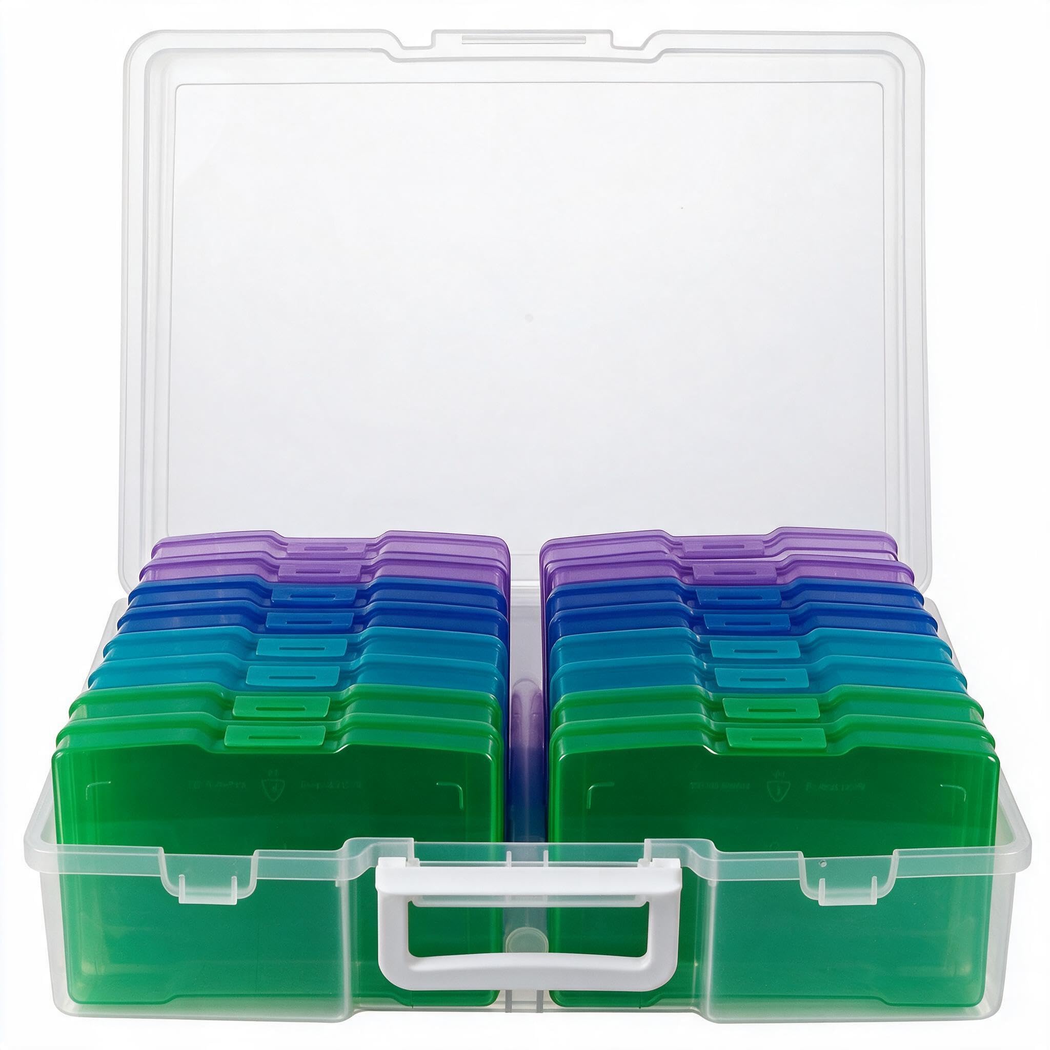 novelinks Photo Storage Box and 16 Inner 4" x 6" Photo Storage Containers