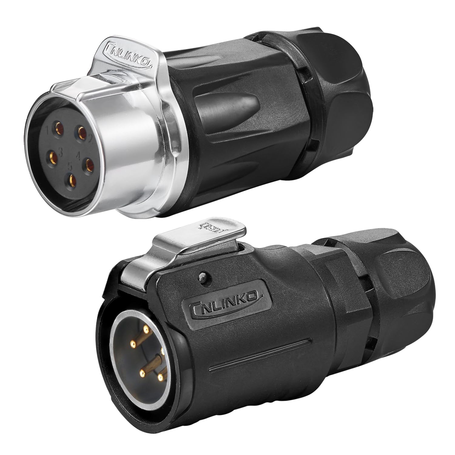 Snapklik.com : CNLINKO LP-20 5 PIN Waterproof Connector, IP68 Circular ...
