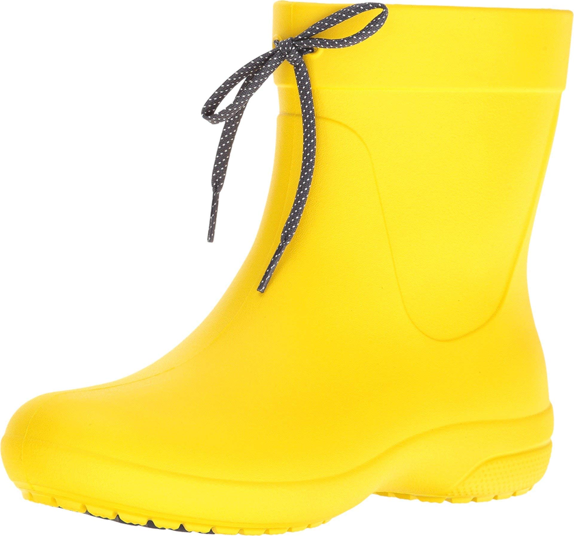 Crocs Womens Freesail Shorty Rain Boot Boot Lemon M Desertcart