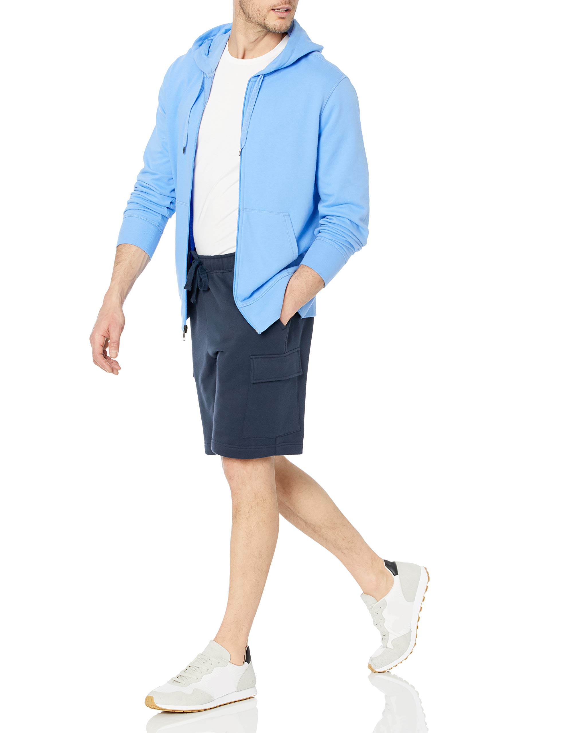 Amazon Essentials Hombre Sudadera Ligera de Felpa Francesa con Cremallera Completa y Corte Cómodo