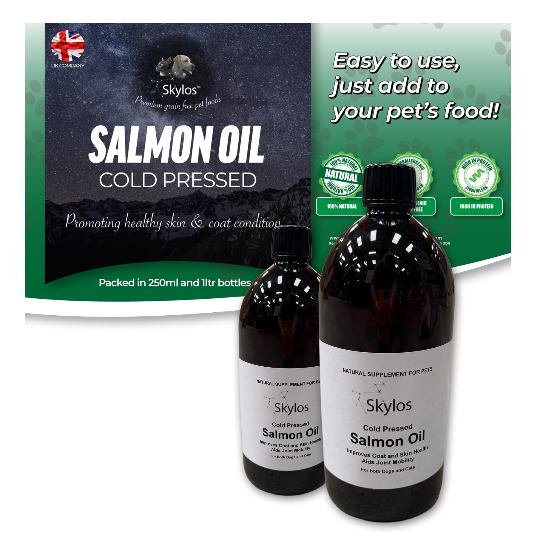 Skylos "Cold Pressed" Salmon Oil (250ml)