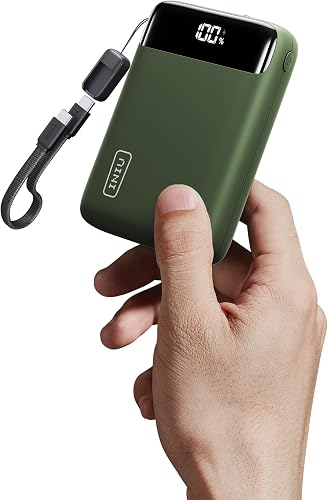 INIU Power Bank, Pequeño 20000mAh 22,5W Carga Rapida Bateria Phone Externa | Cable USB C Adjunto, Apto para Avión, Esenciales de Viaje, Bateria Portatil para iPhone 17 16, Samsung S25, iPad, Xiaomi etc
