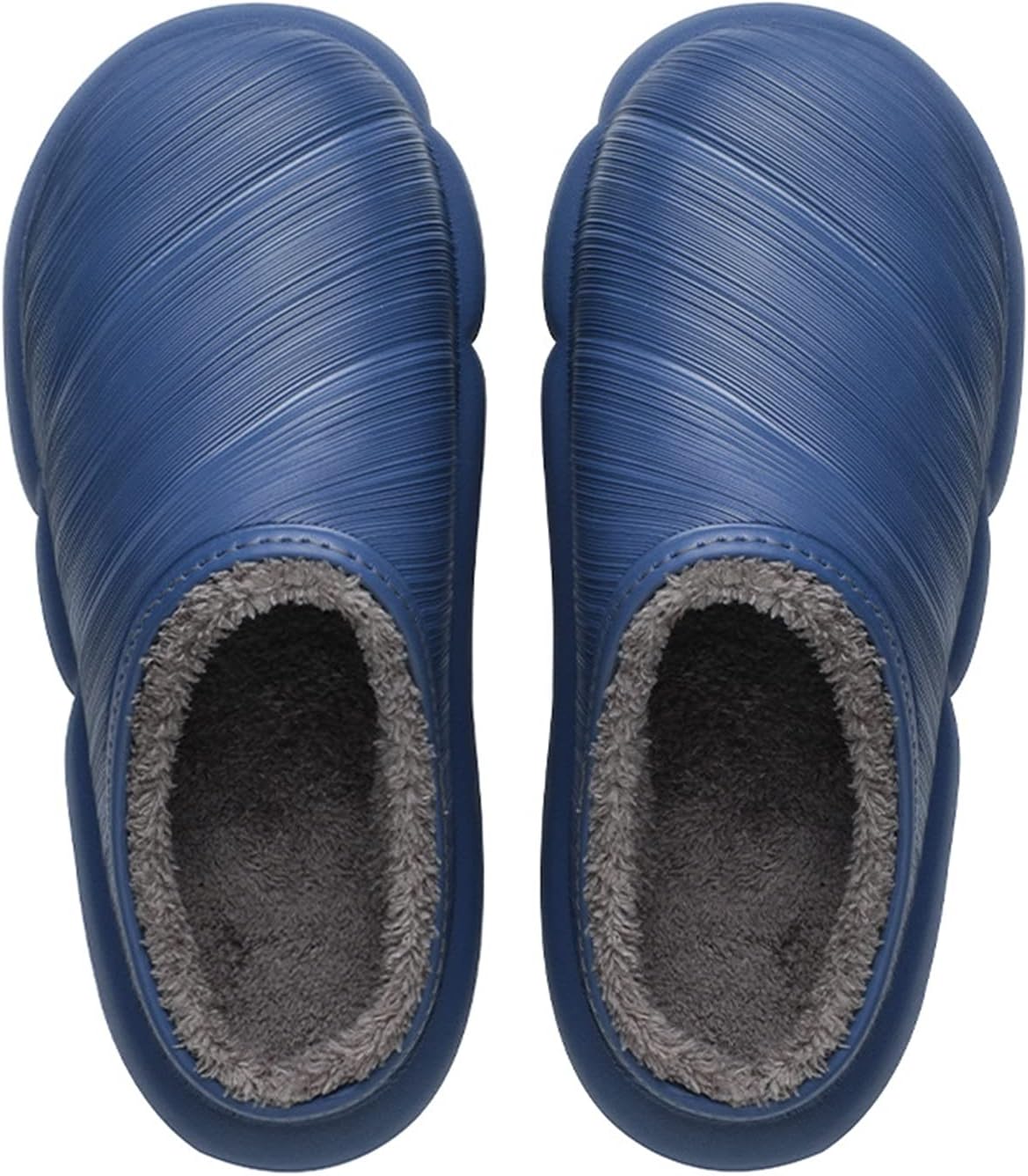 HASMI Men's Slippers Men's Waterproof Cotton Slippers Household Plus Velvet Warm Cotton Mop Non-Slip Shoelace Heel Indoor Platform Cotton Shoes Women's Slippers (Color : 1, Size : 44-45)