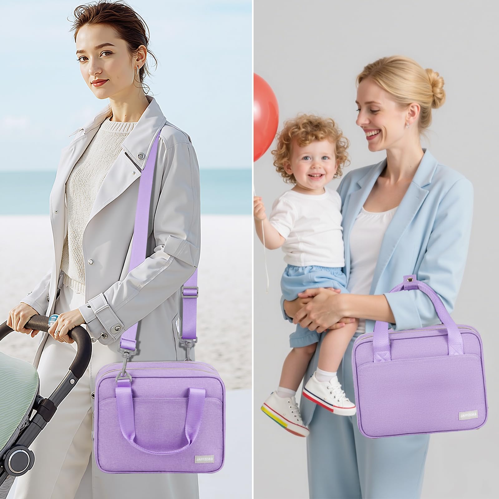 Tragbare Milchpumpentasche mit Kühlfach, kompatibel mit Momcozy M5/S12 Pro, Elvie & Medela Pumpen mit Stil