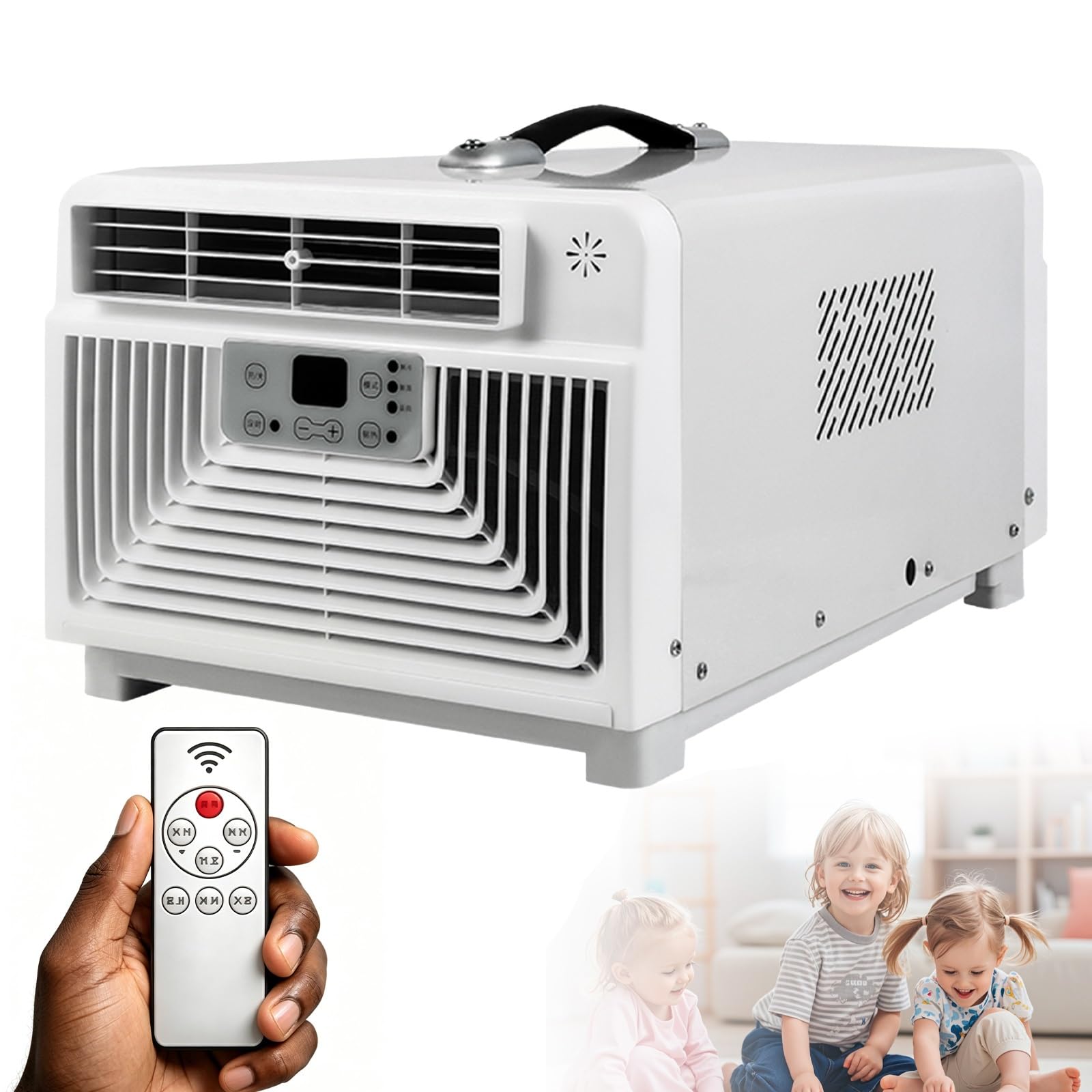 Vunhex One Color Ultra-Quiet Portable Tent Air Conditioner (42Db) – 3400 Btu Compressor Ac Unit With Sleep Mode & 12H Timer, 300W Low Power No-Drain Cooling For Camping, Office, Bedroom