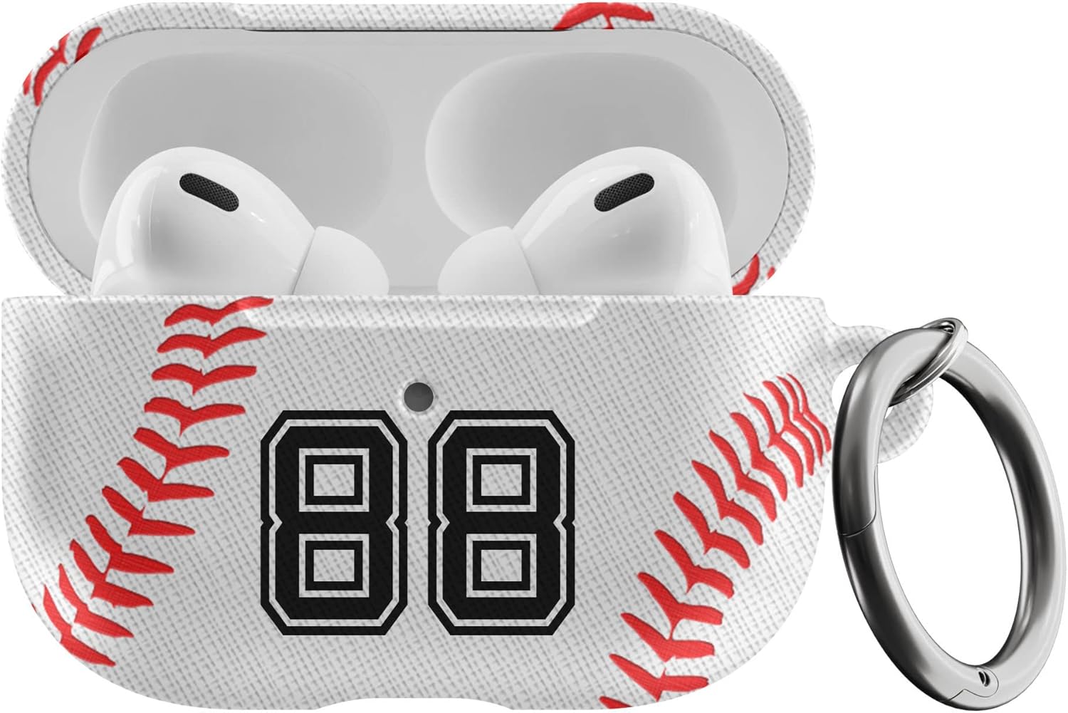 Custom Baseball Case for Apple Airpods Pro - Best Personalized Case Compatible with Airpods for Baseball Fan Add Your Team Name Number Men or Women