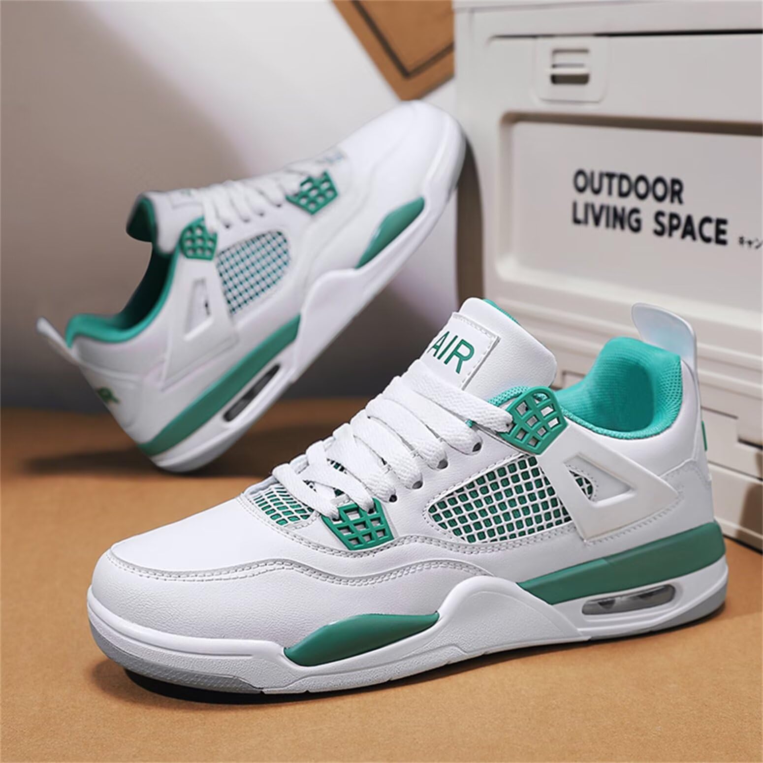 Uomo Scarpe da Basket Donna Skateboard Classiche Air 4 Retro Scarpe Fitness Formatori Casual Outdoor Scarpe da Ginnastica da Lavoro Corsa a Piedi Camminata