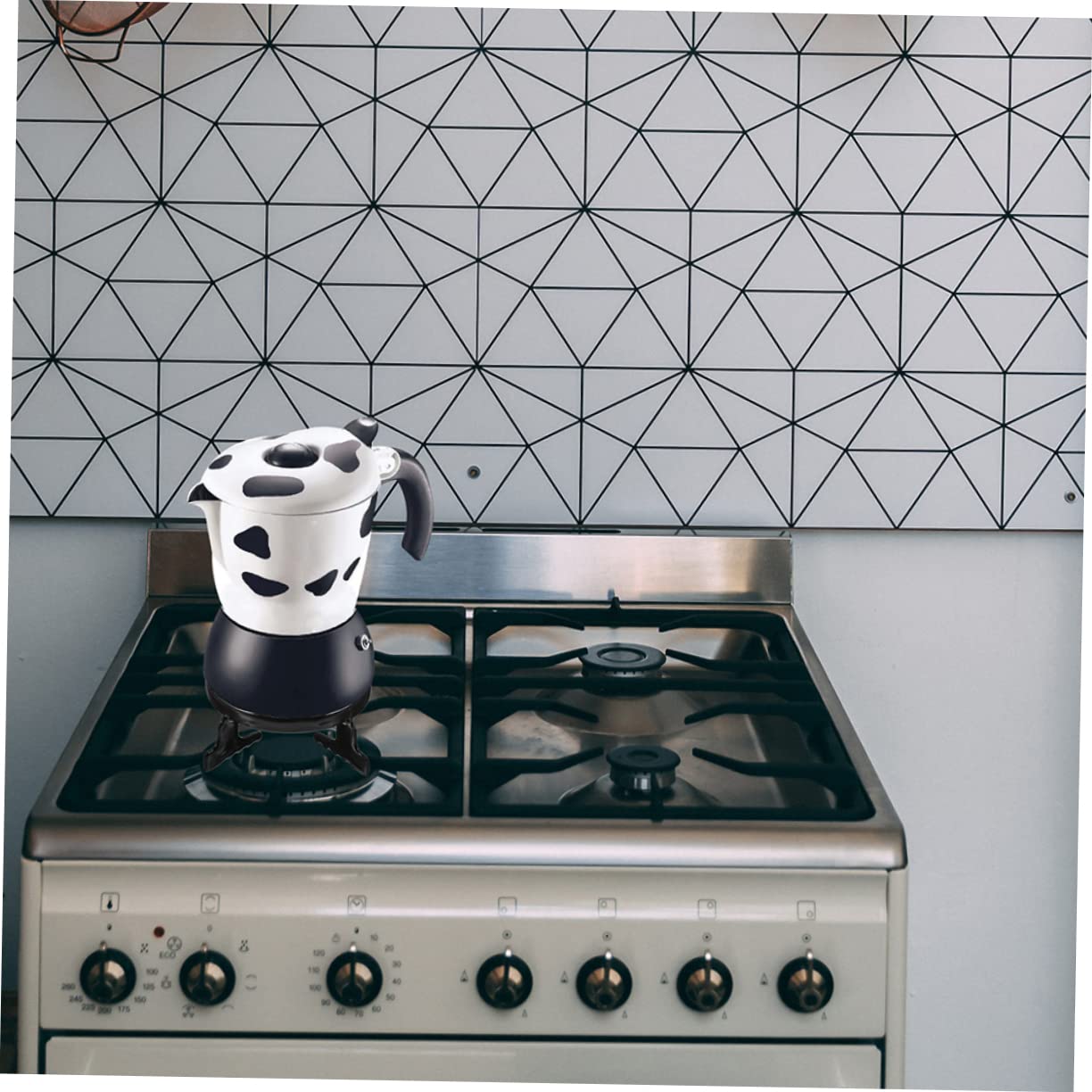 jojofuny Soporte Fácil, Cafetera Gas y Hierro Estufa Negro de para Piezas de Multifuncional de Retirar Paquete de 2 Adecuado para Cocina y Escritorio