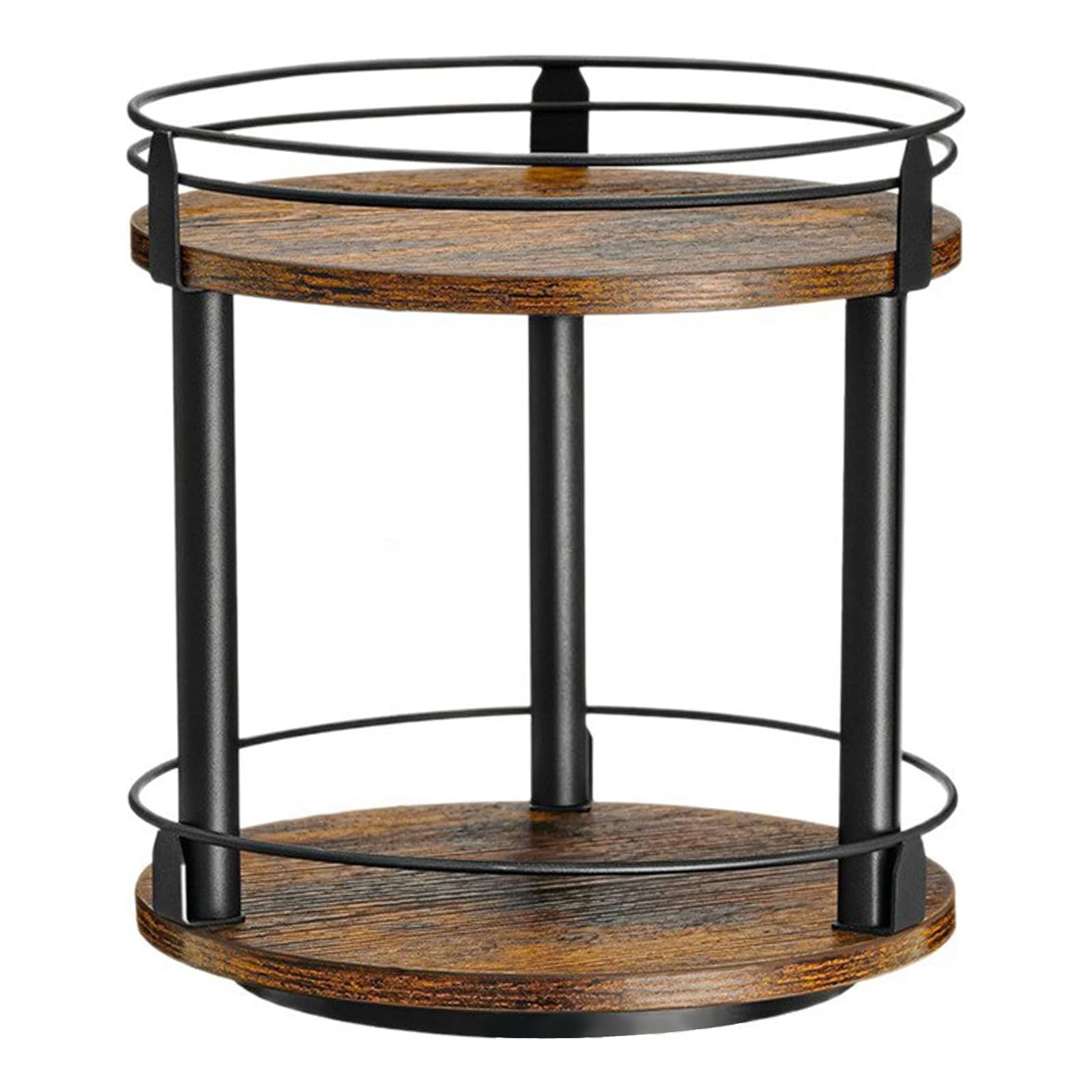 Plateau tournant en bois Lazy Susan pour dessus de table pour garde-manger, salle de bain, vanité, décoration d'intérieur