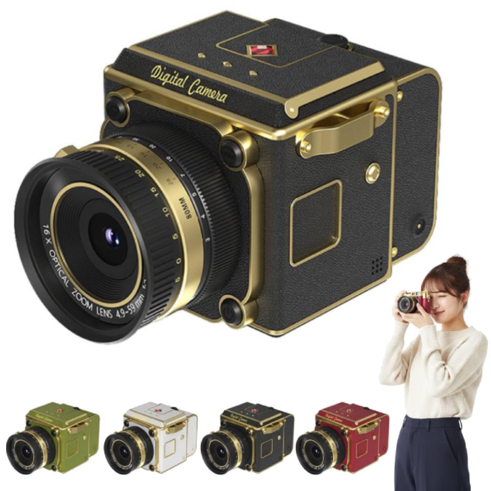 Amazon | デジタルカメラ レトロ ポータブル CCD カメラ 4K 録画｜6400