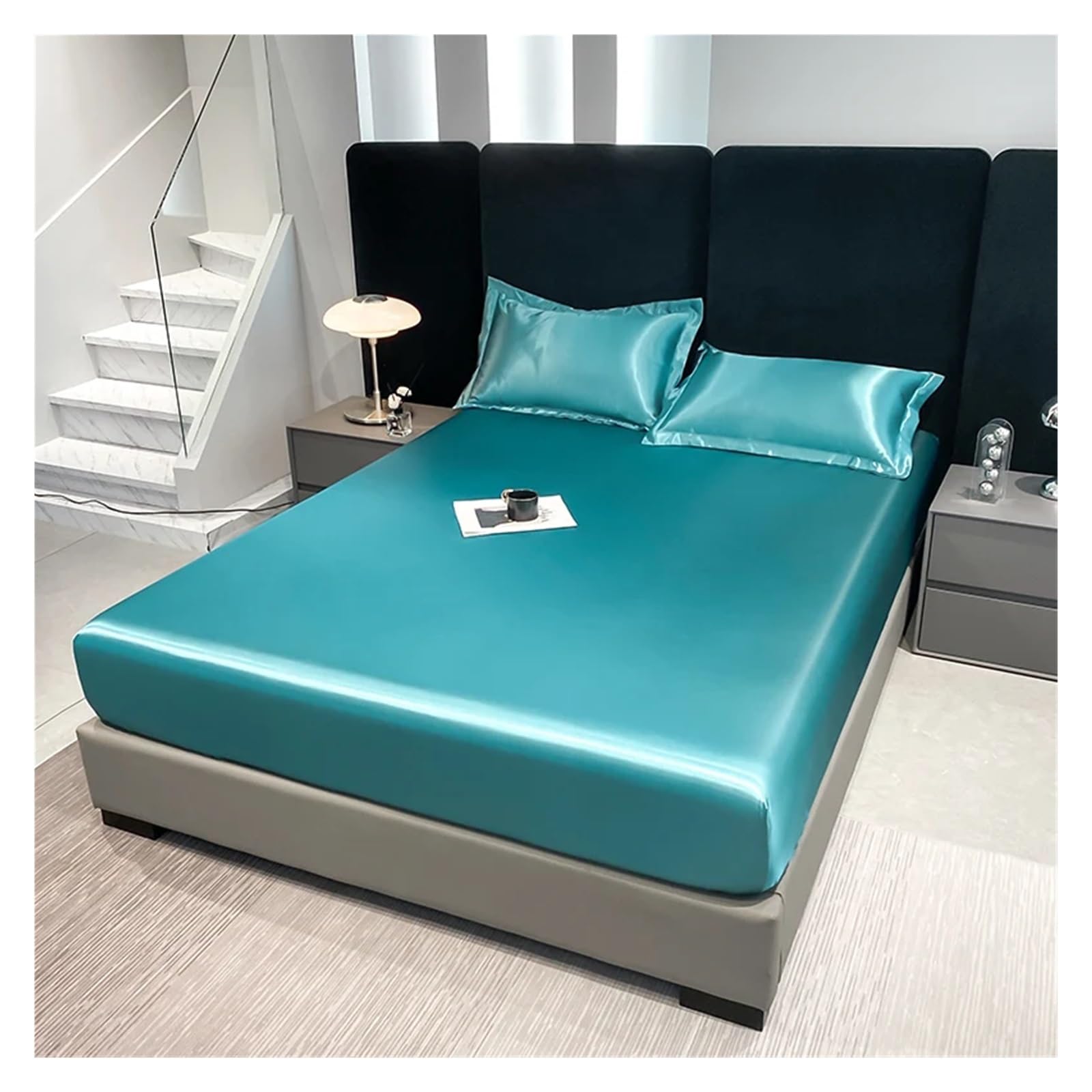 Housse de matelas soie imperméable anti-tache lit 120x200x25cm