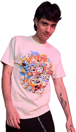 Hot Topic The Amazing Digital Circus Pomni Collage T-Shirt Black MD