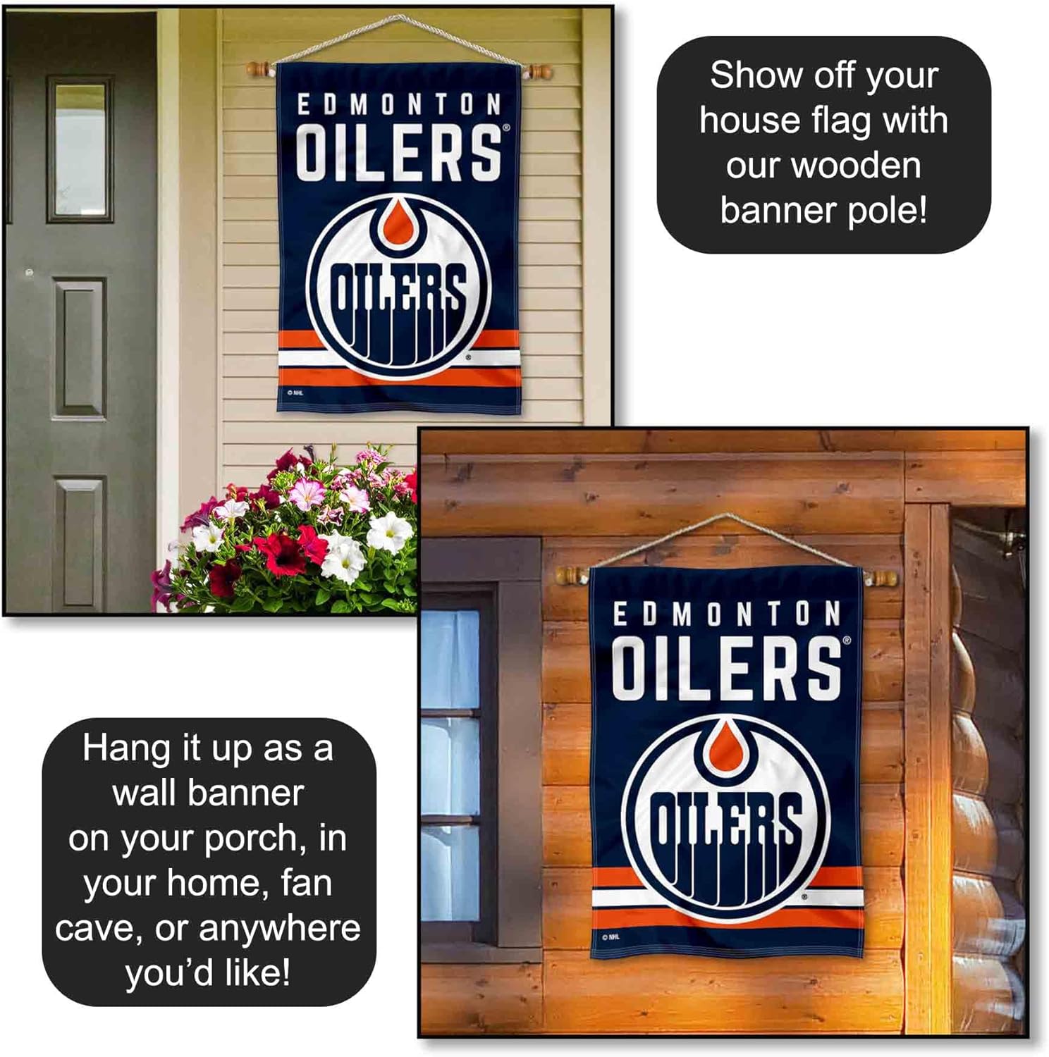 Edmonton Oilers Double Sided Banner House Flag - Image 5