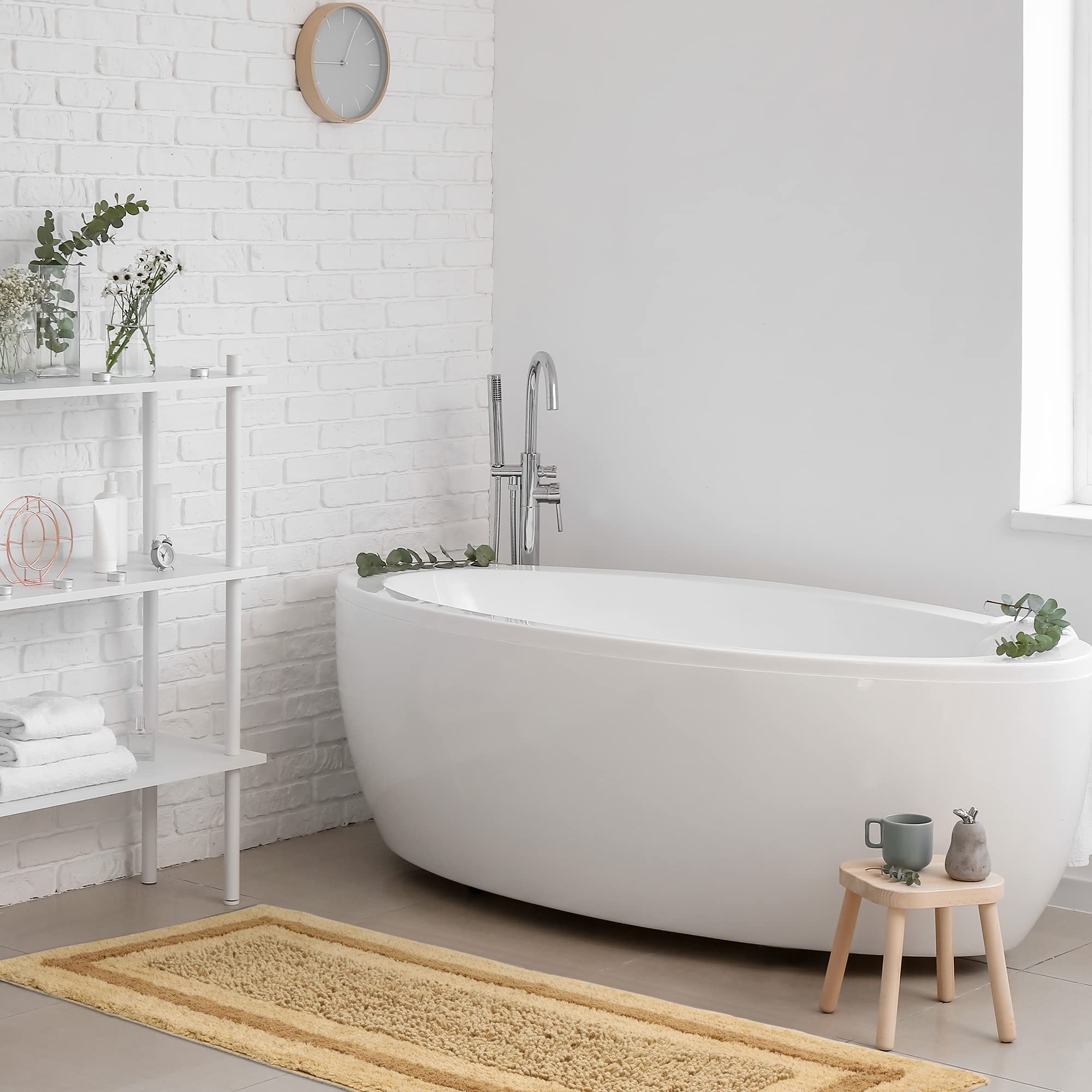 Kinton Crafts Premim Popcorn Bath Runner Pack of 1 60x140cm 1900 GSM Quick Drying Cotton Floor Mat Perfect for Hallway Entrance Bathroom Bedroom (B0C4KN8BZC) Amazon Price History, Amazon Price Tracker